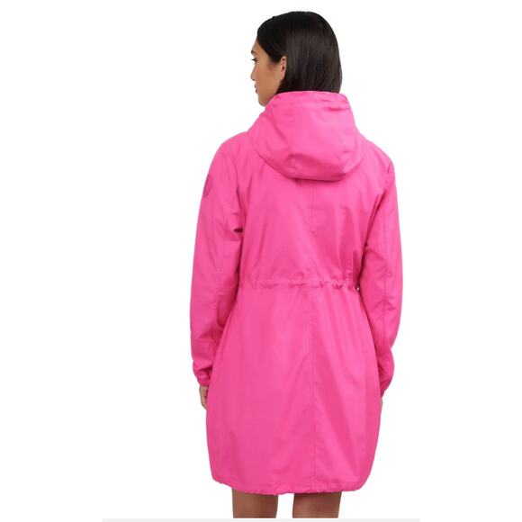 Pajar Essen Longline Packable Raincoat Removable Hood Pink Glo M - Picture 5 of 15